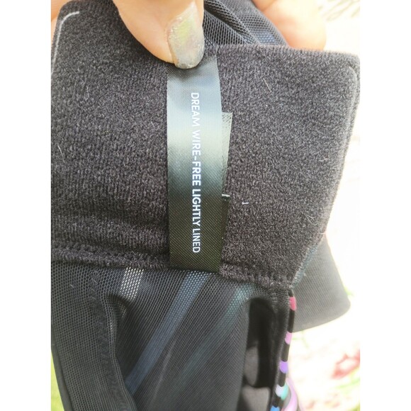 Women's Torrid 50D Bra Black Striped 3 Clasp Soft Intimates Underclothes - Picture 6 of 9